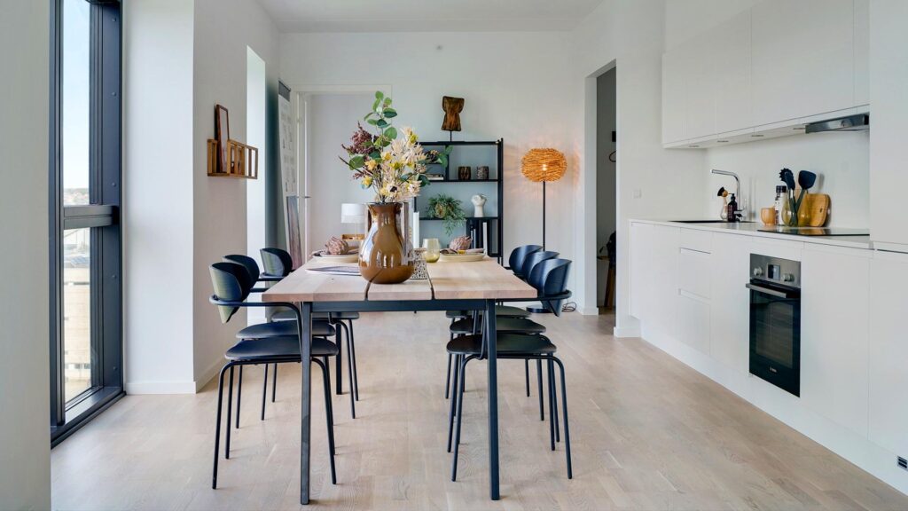 spisestue og koekken kolding sky