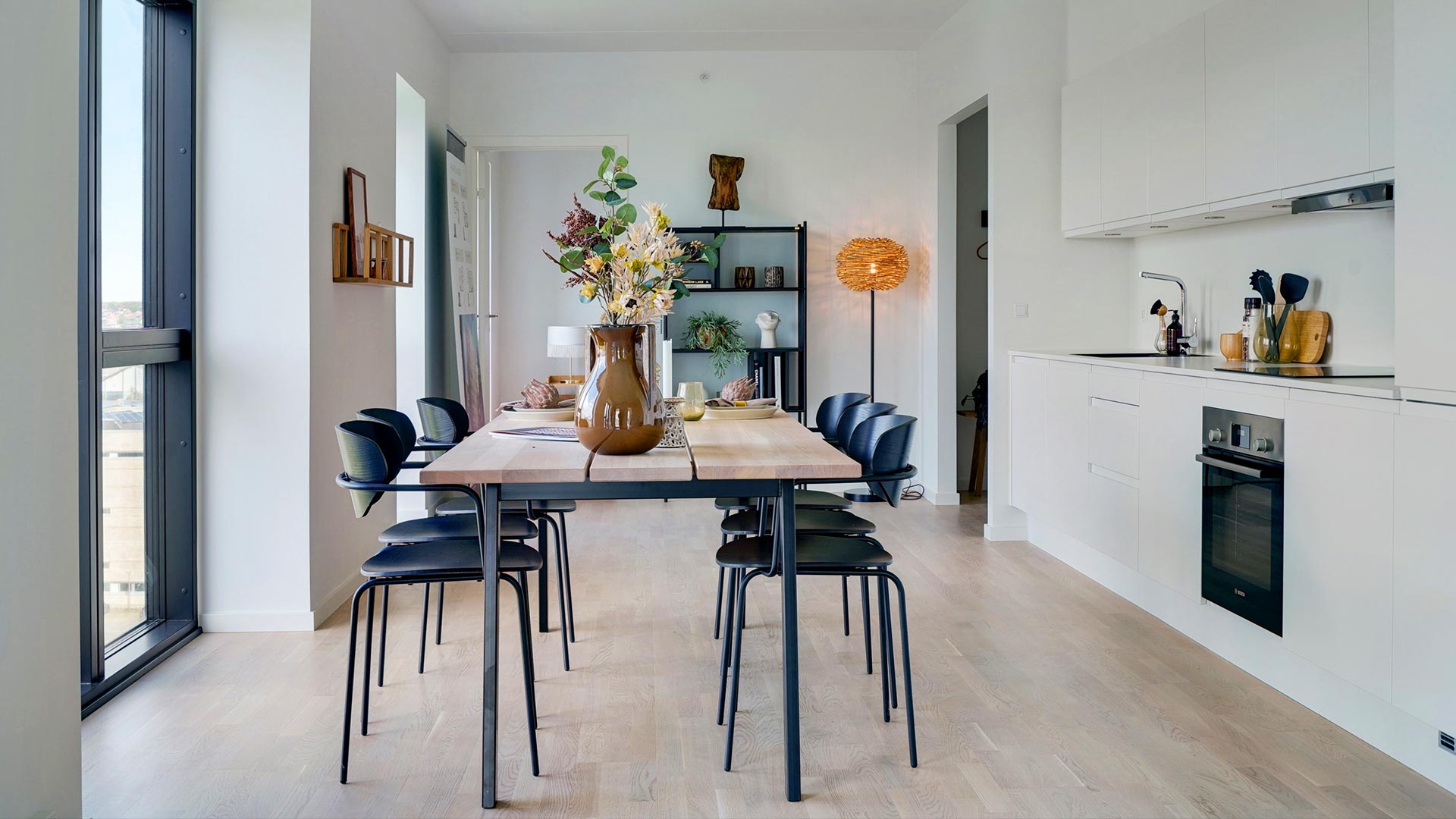 spisestue og koekken kolding sky